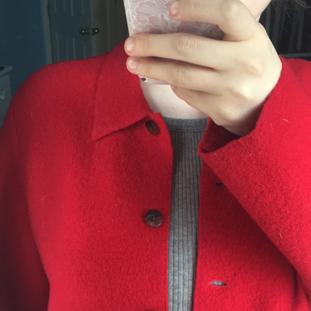 Red Wool Jacket - Picture 2 of 4